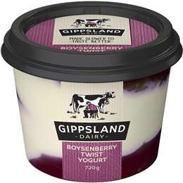 Gippsland Dairy Boysenberry Yoghurt 700g