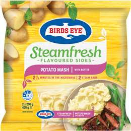 Birds Eye Frozen Steamfresh Potato Mash with Butter 400g