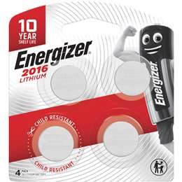 Energizer 3V 2016 Lithium Batteries 4pk