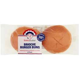 Bakery Du Jour Brioche Buns Burger 4pk 200g