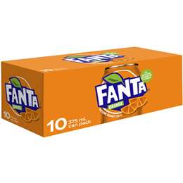 Fanta Orange Cans 375ml 10pk