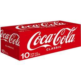 Coca Cola Cans 375ml 10pk