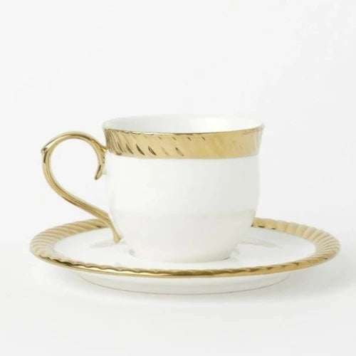 Gold Rope Cup & Saucer Set