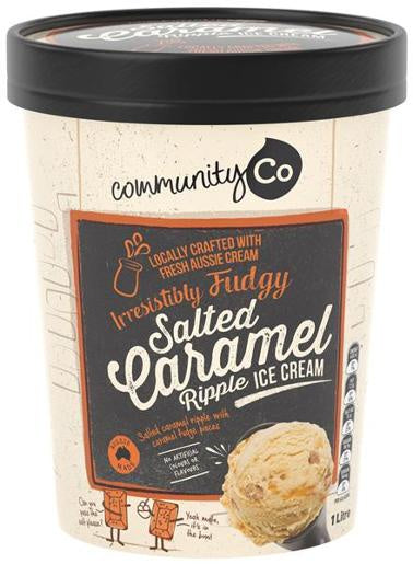 Community Co Salted Caramel Ice Cream 1L