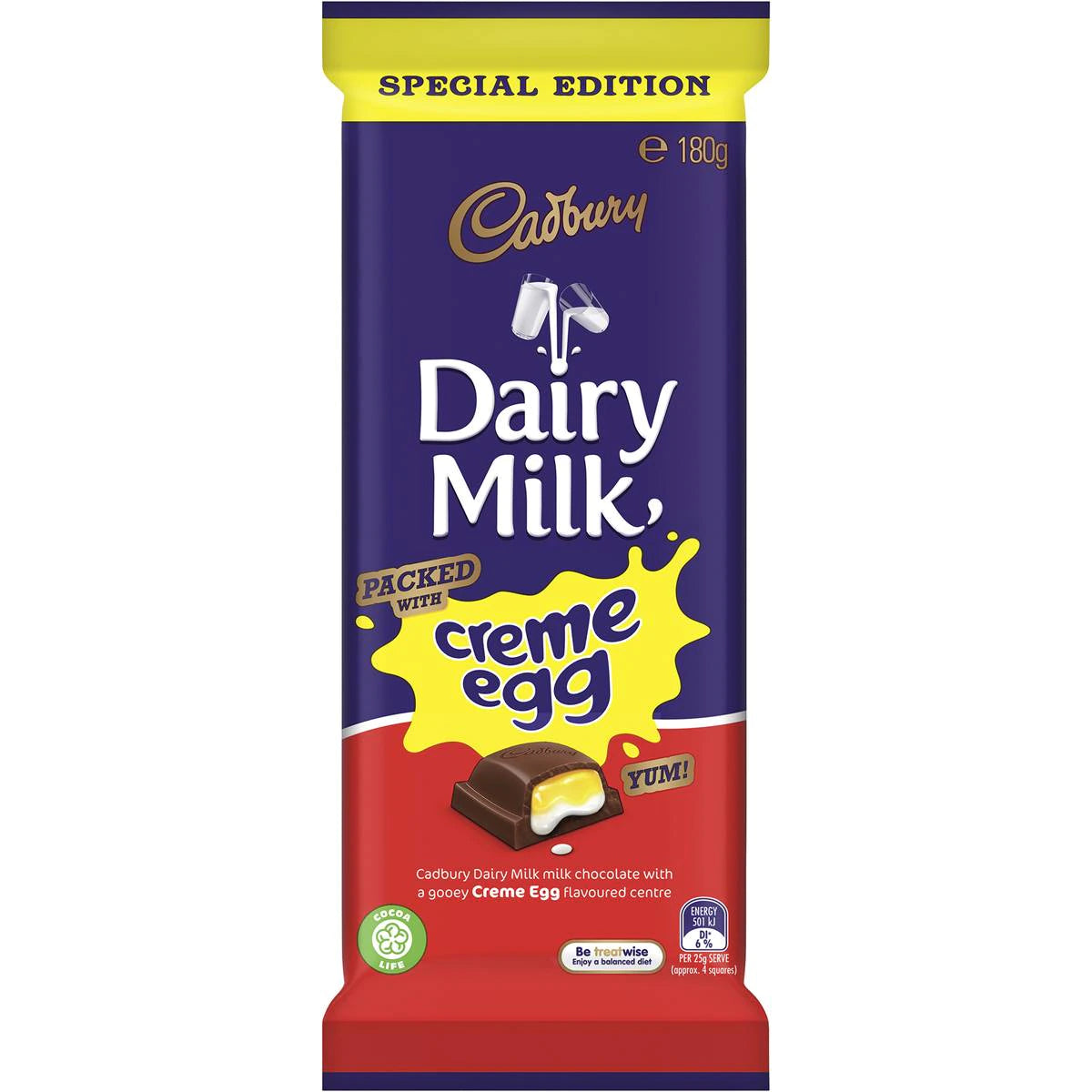 Cadbury Block Creme Egg Chocolate180g