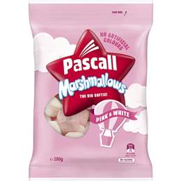 Pascall Marshmallows Vanilla & Raspberry 280g