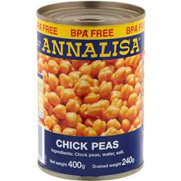 Annalisa Chick Peas 400g