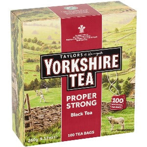 Yorkshire Extra Strong Tea Bags 100 pack