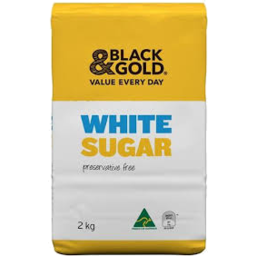 Black & Gold White Sugar 2kg