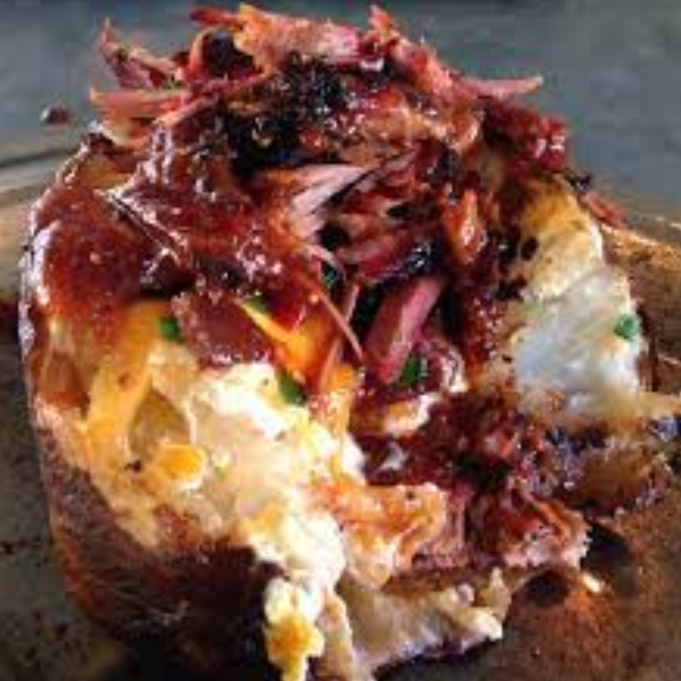 Honey BBQ Brisket Loaded Spuds