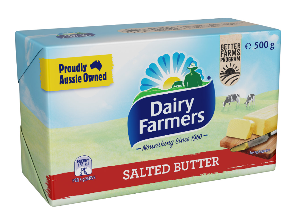 Dairy Farmers Salted Block Butter 500g