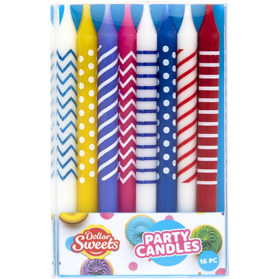 Dollar Sweets Party Candles 16pk