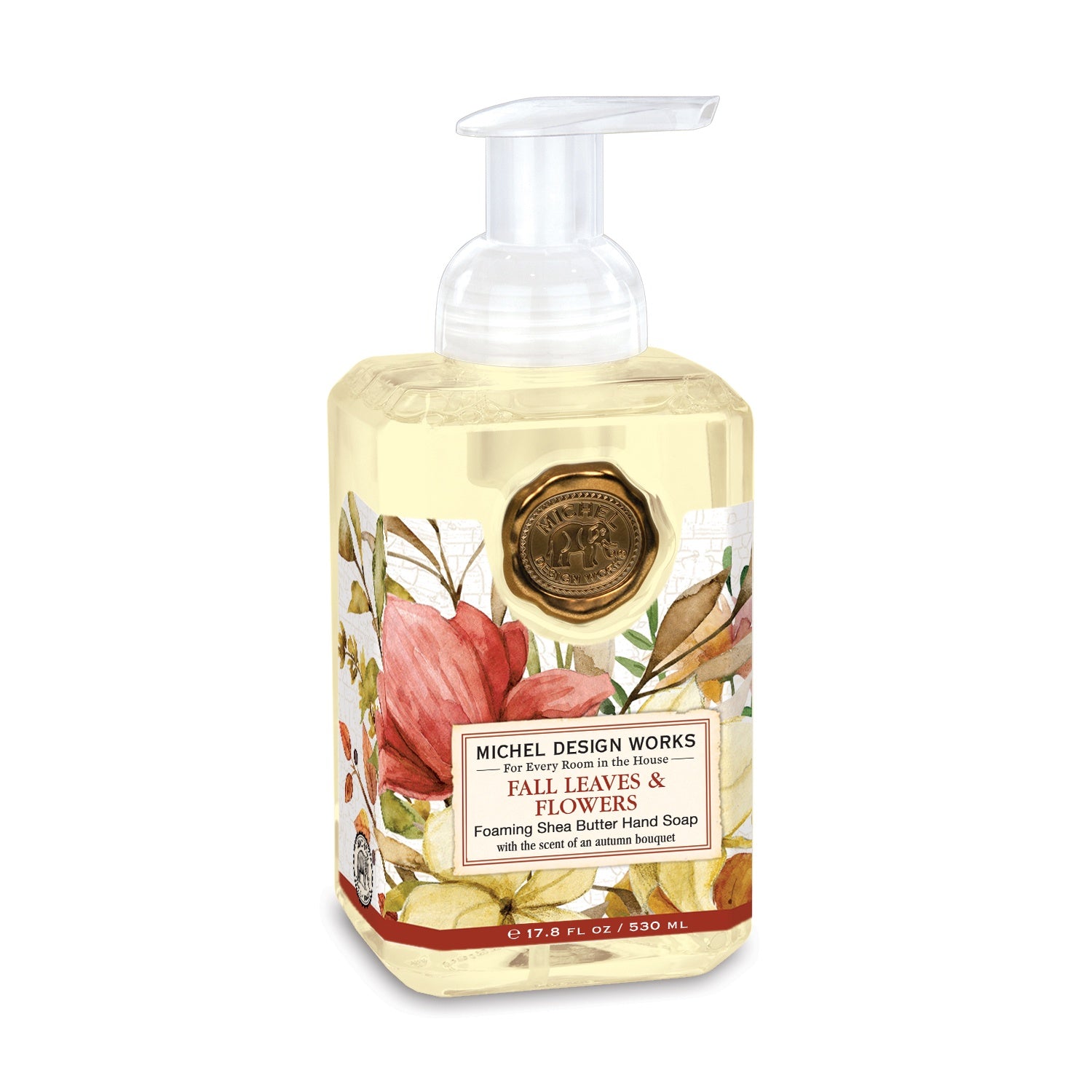 Michel Design Fall Leaves & Flowers Foaming Hand Soap 530ml