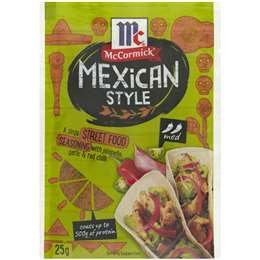 Mccormicks Mexican Style Street Food Seasoning 25g