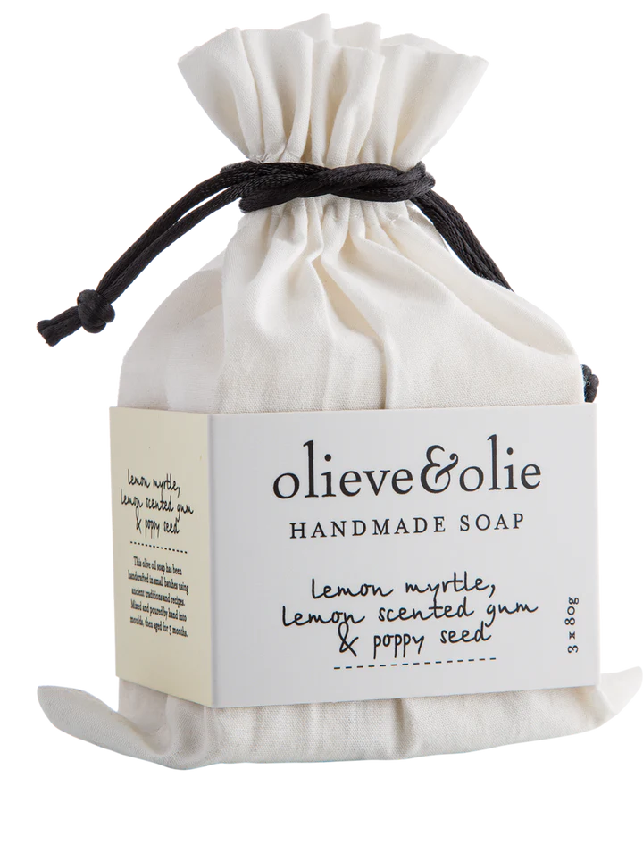 Olieve Soap Set - Lemon Myrtle & Poppy Seed