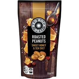 Red Rock Deli Roasted Peanuts Sweet Honey & Sea Salt 130g