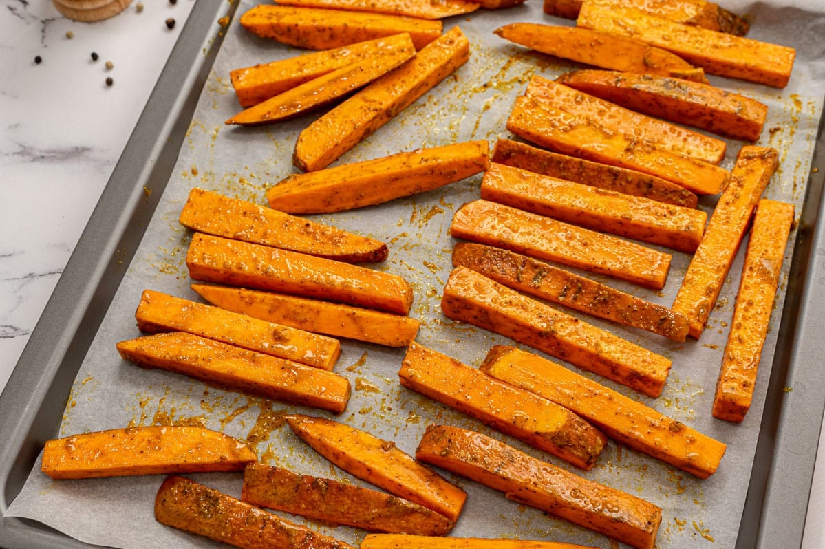 Sweet Potato  Cut & Seasoned