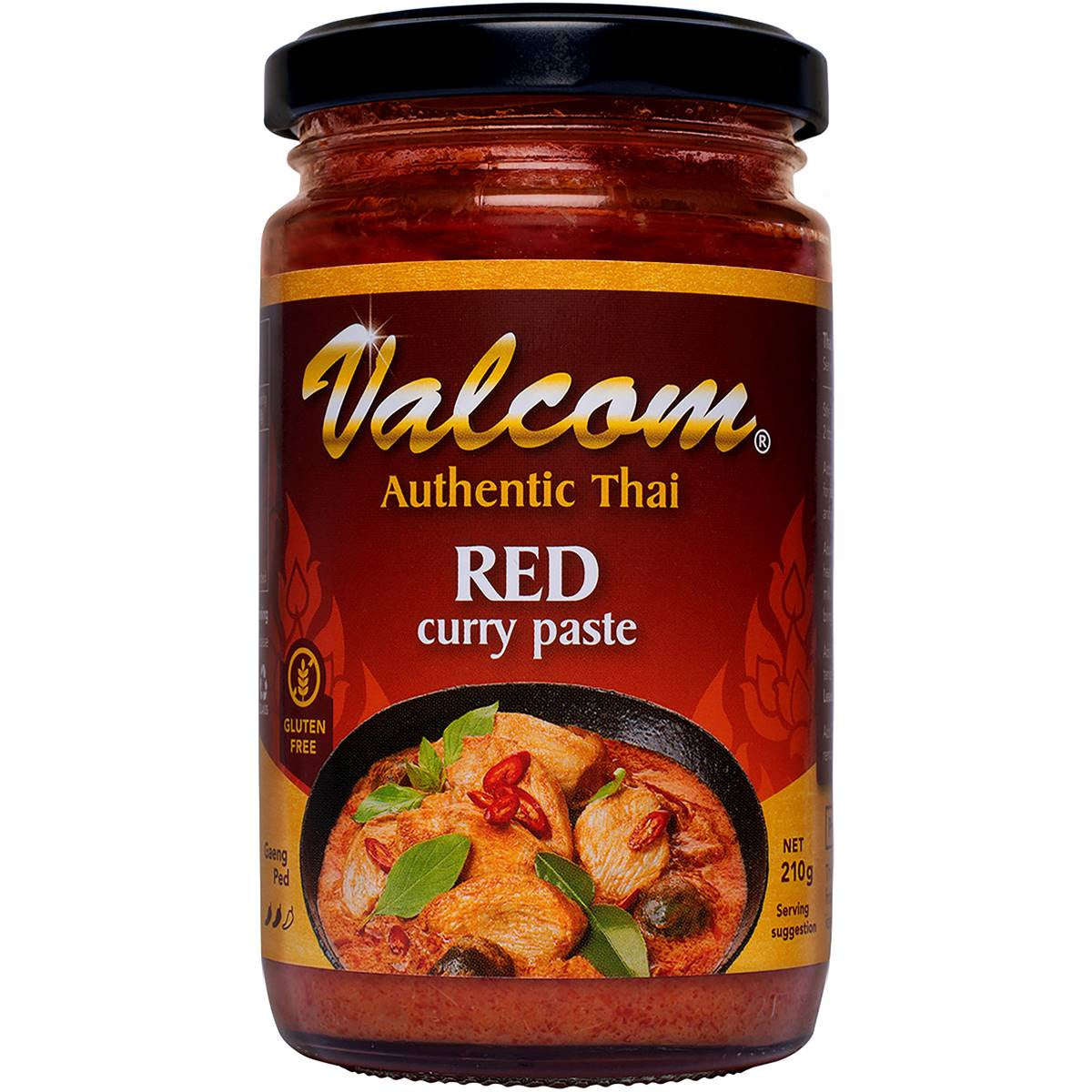 Valcom Thai Red Curry Paste 210g