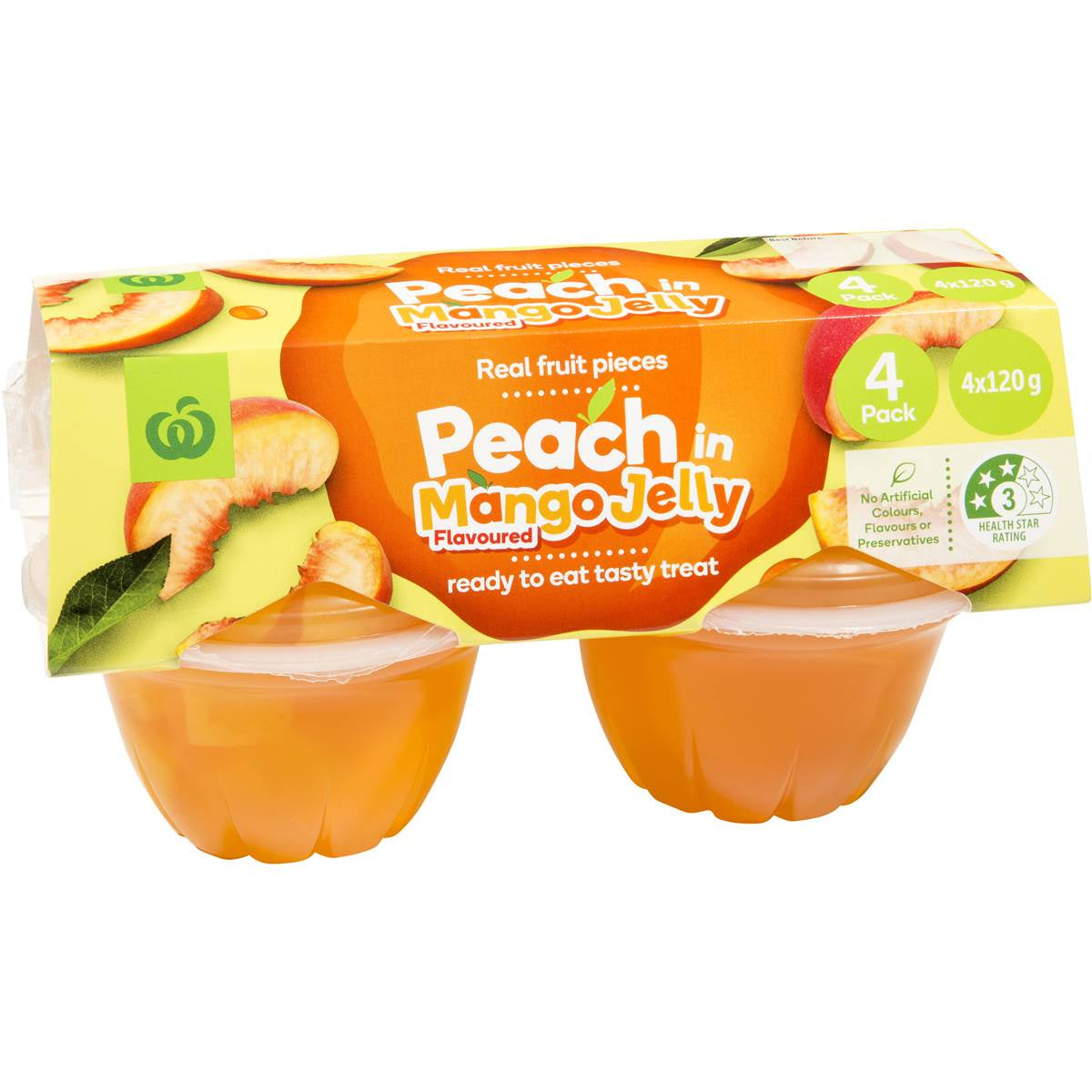 WW Peach In Mango Flavoured Jelly 120g x 4pk