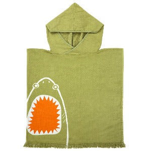 Sunnylife Beach Poncho Shark Attack Olive