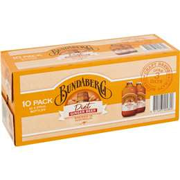 Bundaberg Ginger Beer Diet 375ml 10pk