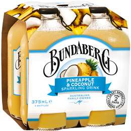 Bundaberg Pineapple & Coconut 375ml 4pk