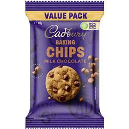 Cadbury Baking Chips Milk Chocolate 410g