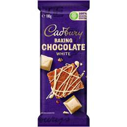 Cadbury Baking White Chocolate Block 180g