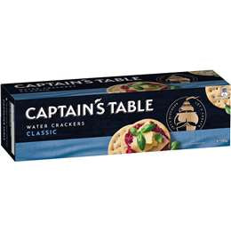 Captain's Table Water Cracker 125g