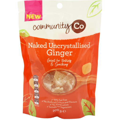 Community Co Naked Ginger Uncrystallised 200g