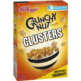 Kellogg's Crunchy Nut Clusters Breakfast Cereal 450g