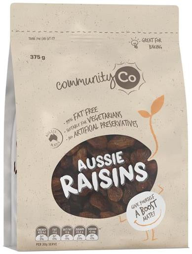 Community Co Raisins 375g