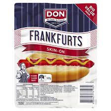 Don Frankfurts skin on 500g