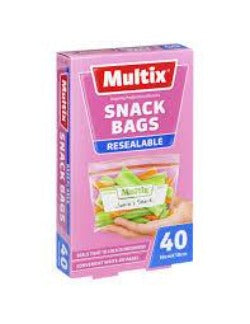 Multix Snack Size Resealable bags 40pk