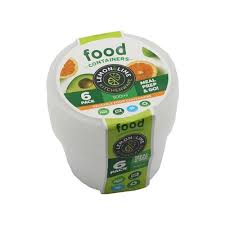 Lemon & Lime Disposable Food Containers Round 500ml 6pk