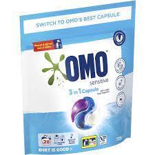 Omo Sensitive 3 in 1 capsules 28pk