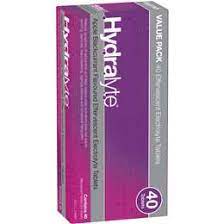 Hydralyte Effervescent Tablets Apple Blackcurrant 10pk