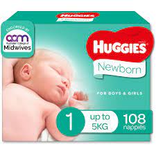 Huggies Newborn Nappies 108pk