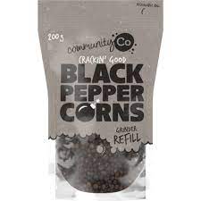 Community Co Black Peppercorns Refill Pouch 200g