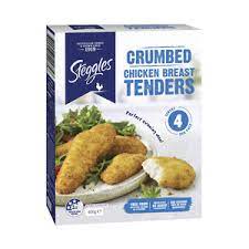 Steggles Chicken Breast Tenders Crumbed 400g