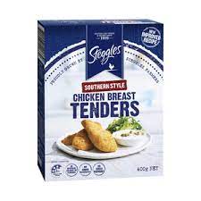 Steggles Chicken Breast Tenders Southern Style 400g