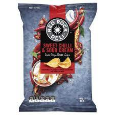 Red Rock Deli Chips Sweet Chilli & Sour Cream 165g