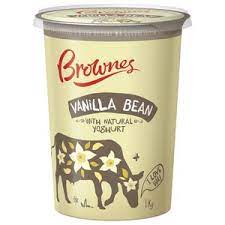 Brownes Vanilla Yoghurt 1kg