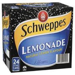 Schweppes Lemonade Cans 375ml 24pk