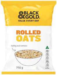 Black & Gold Rolled Oats 750g