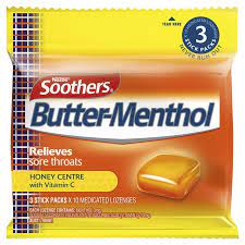 Nestle Soothers Butter-Menthol Honey Centre 3pk