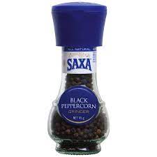 Saxa Black Peppercorn Grinder 45g