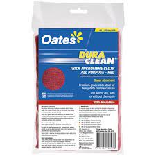 Oates Dura Clean Microfibre Cloth All Purpose Red