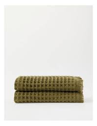 AH&G Waffle Hand Towel Pack Shrub