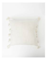 Vue Monarch Tassled Cushion 50x50 cm in White